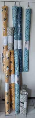 lot de 12 grand tapis 120 CM X 170 CM 100% cotton neuf