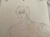 drawing of a man with a headband in his hair