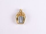 an image of a gold ring with a blue stone in the center
