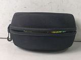 a close up of a black case with a zipper on it