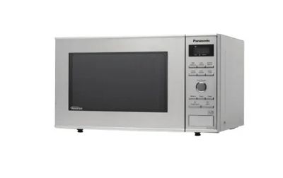 an image of a microwave oven with a digital display