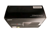 a black box that is open on a white background