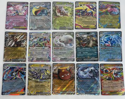 pokemon trading card game set with all of the cards in the picture