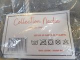 a label on the back of a bag of toilet paper