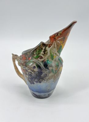 Antonin DAUM (1864-1930). Pichet art nouveau en verre multic…
