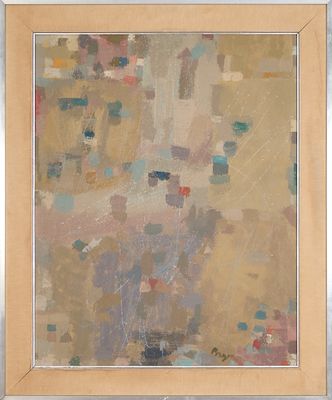 Camille Bryen (1907-1977) Composition abstraite 1964 Huile s…