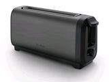 an image of a black toaster on a white background