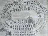 a picture of a game board with a lot of symbols on it