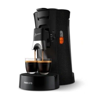 Machine à café Philipsa permettant de préparer deux tasses de café