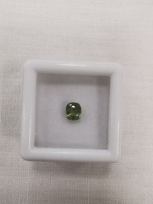 SAPHIR green Africa coussin 5,5 x 4,9 0,76ct