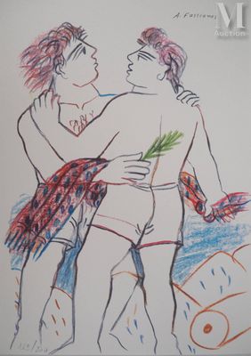 FASSIANOS Alekos (1935-2022) Accolade amicale, 2004