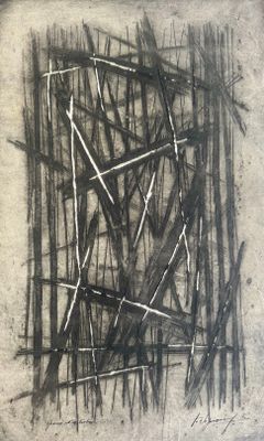une image d'un dessin en noir et blanc sur une feuille de papier