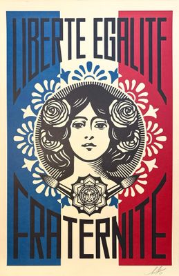 an image of a poster with a woman ' s face on it