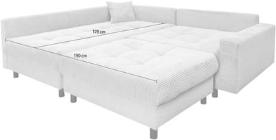 42 / Canapé d'angle convertible et réversible Toni en …