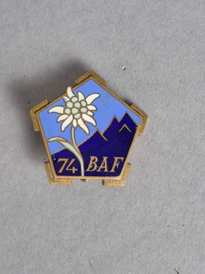 une broche de revers ornée d'une fleur