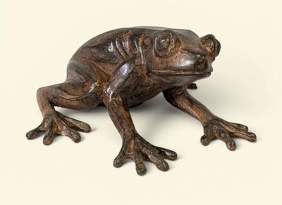 Pierre CHENET (XXe/XXIe) "Grenouille en arrêt"