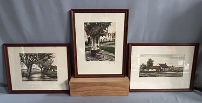 HEBBELINCK Roger (1912-1987) Réunion de 3 lithographies sign…