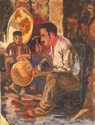 Attribué à Lucien BEAUJARD (1912 - 2010)