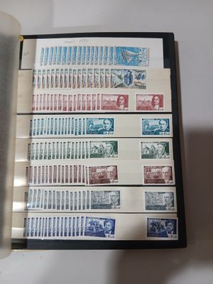 a book with a bunch of stamps on it