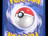 a pokemon card with a red and white poke - ball on it