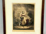 an old picture of a woman holding a child in her arms