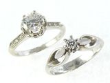 two rings that are sitting next to each other