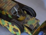 a toy truck that is sitting on a table