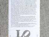 a piece of paper that has a picture of a love sign on it