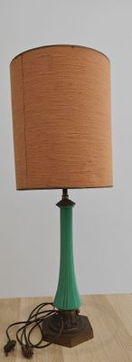Lampe en opaline hauteur 68cm (Vente Judiciaire)
