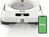 a close up of a phone and a robot with water coming out of it