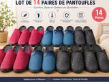 lot de 14 paires de chaussons