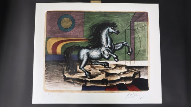 Franz PRIKING (1929-1979) ; « Cheval ». Lithographie signée en ba...