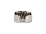 a close up of a silver ring with a spiral design on it