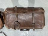 a brown bag and a brown bag on the floor
