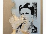 l'image d'une photo représentant une femme sur une feuille de papier