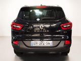 the rear end of a black car with a license plate that says kajarr