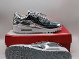 nike air max 90 metallic silver