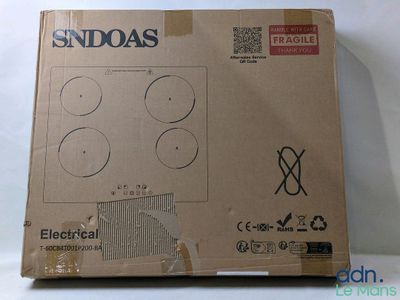 une boîte en carton contenant l'image d'un appareil électrique