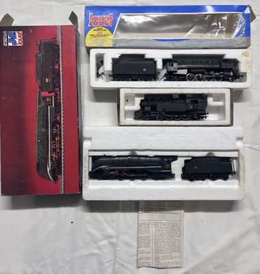 HO – JOUEF -Lot de 3 locomotives type vapeur en boites d’origines dont - Photo 1