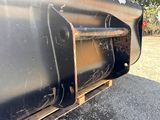 a close up view of a truck ' s front bumper