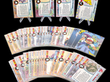 a lot of cards that are on a black background