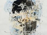 une image représentant un tableau recouvert de peinture noire et blanche