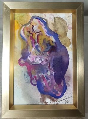 Johan CANTOURNET, Sans titre - Aquarelle sur papier - 10,5 x…