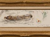 a picture of a picture of a dog laying down