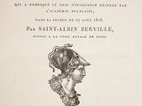 la couverture d'un livre sur laquelle figure le dessin du visage d'une femme