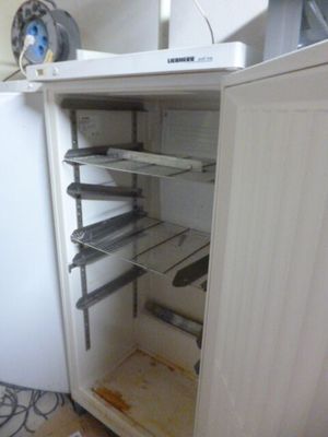 un réfrigérateur ouvert avec beaucoup de nourriture à l'intérieur