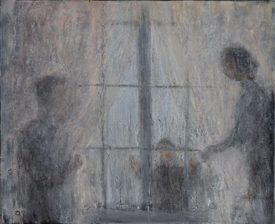 Hervé THIBAULT (né en 1944) Enfant à la fenêtre - Photo 1