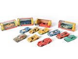 a lot of toy cars that are sitting in a box