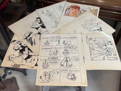 beaucoup de bandes dessinées posées ensemble sur la table