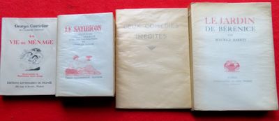 282.	Littérature, 4 ouvrages illustrés et brochés. -Le Satir…
